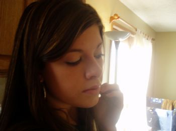 Overxposed profile photo